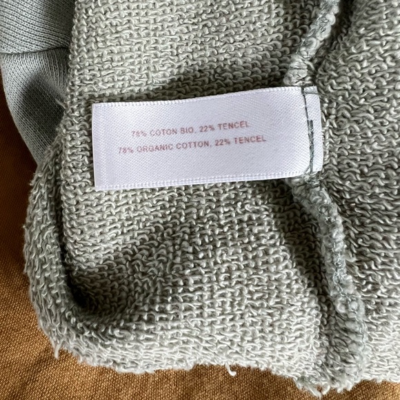 Organic Cotton French Terry Crop Sweater - Picture 7 of 9